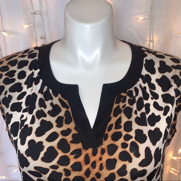 WORTHINGTON ⭐️ Leopard Zebra Animal Print Blouse - Picture 2 of 7